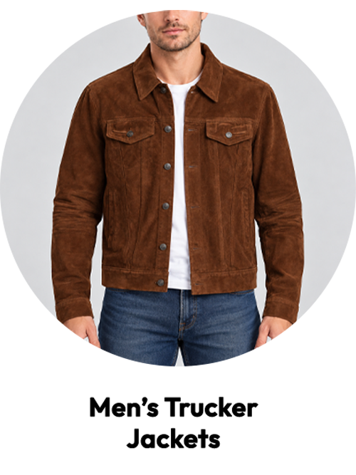 Men's Leather Trucker Jackets